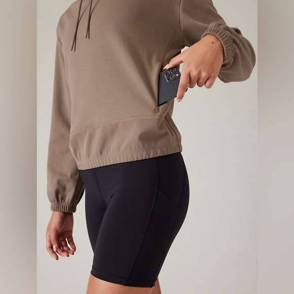 Athleta Triumph Funnel Neck Sweatshirt Womens Size Large Pullover In - Picture 14 of 16